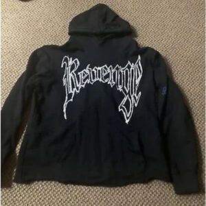 (SOLD!!) Revenge Sketch Juice Wrld Cropped Hoodie Medium